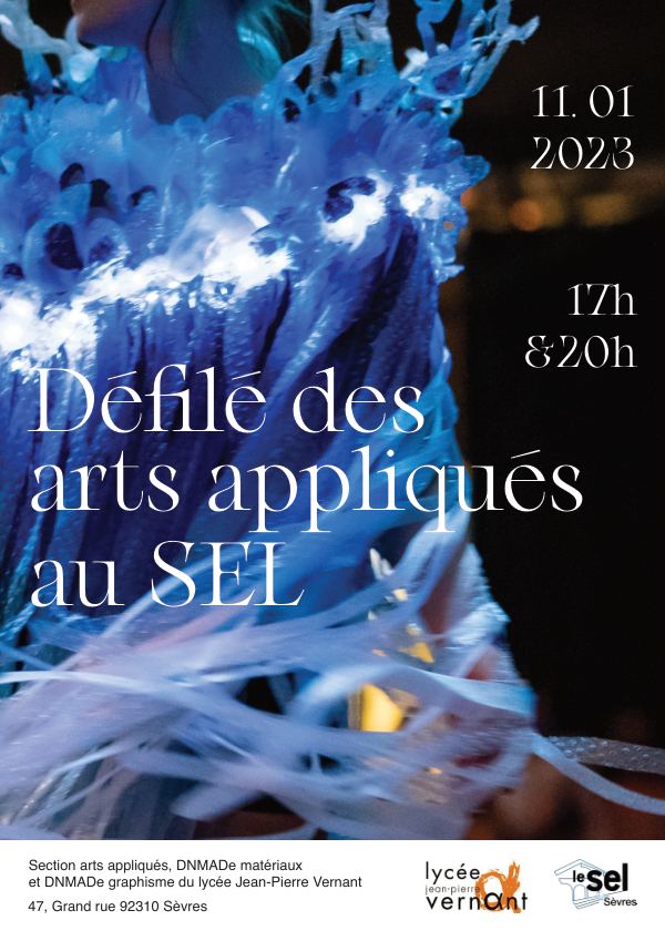 Affiche du défilé des arts appliqués 2023