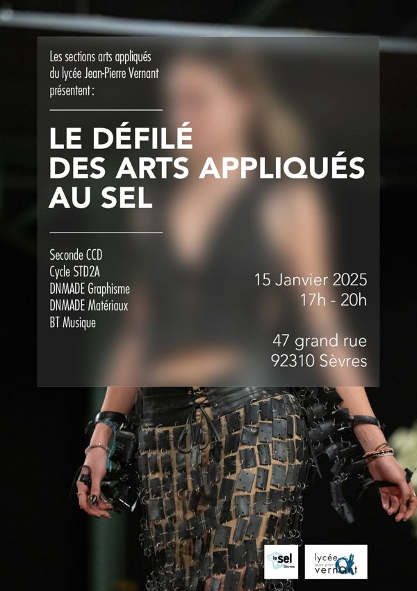 Affiche du défilé des arts appliqués 2025