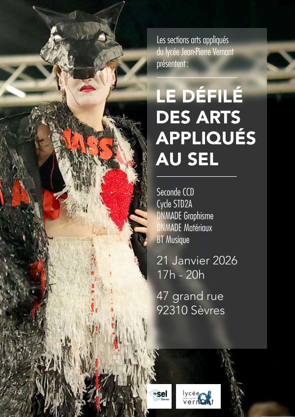 Affiche du défilé des arts appliqués 2026