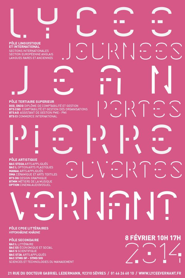 Affiche des journées portes ouvertes 2014